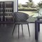 Armen Living Ava Contemporary Dining Chair in Black Powder Coated Finish and Gray Faux Leather LCAVSIBLGR - alternate 4